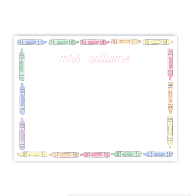 Pastel Crayon Deskpad – Fernandina Paper Co.